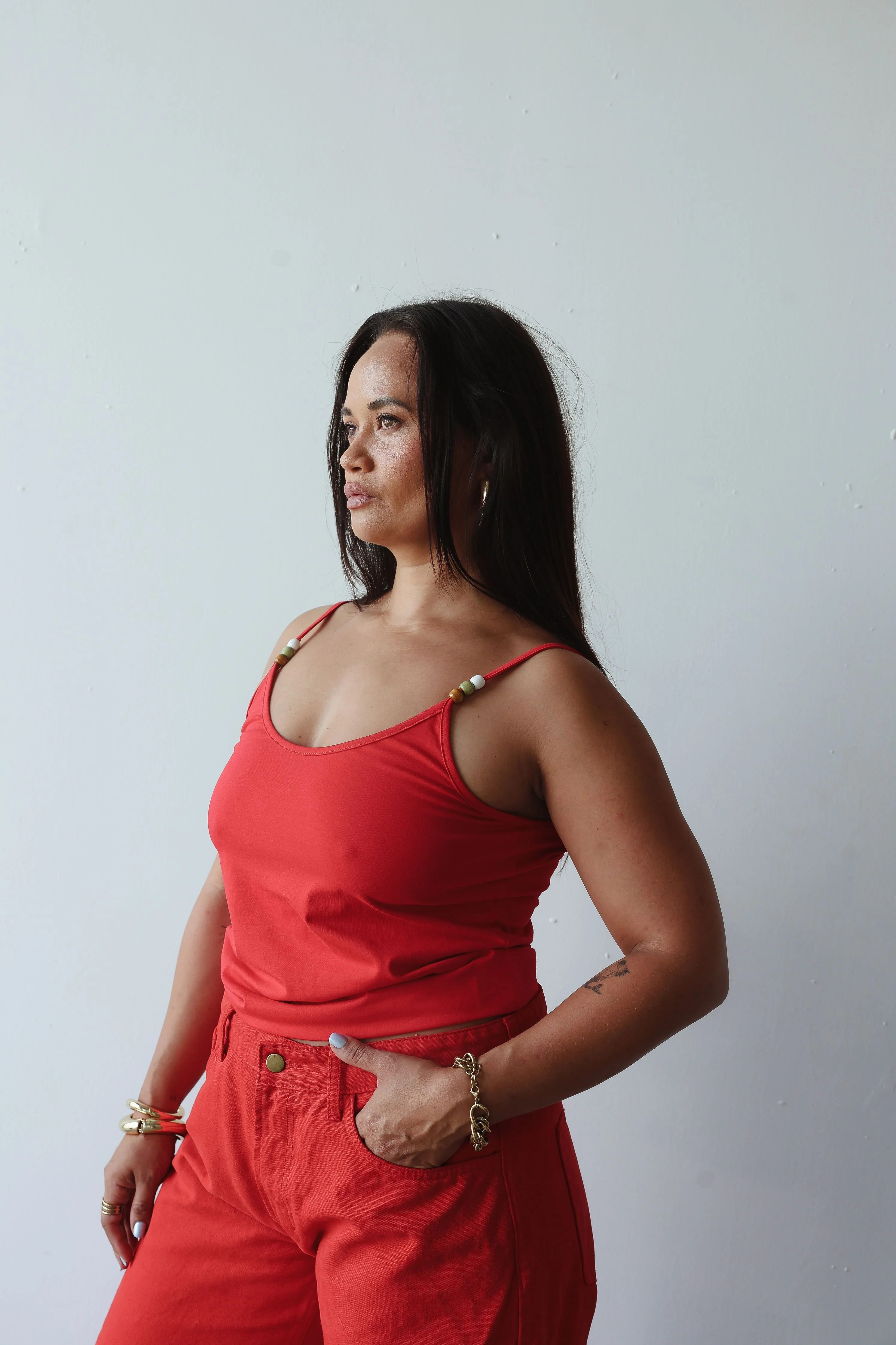 Bead tank - tomato red - Image 3