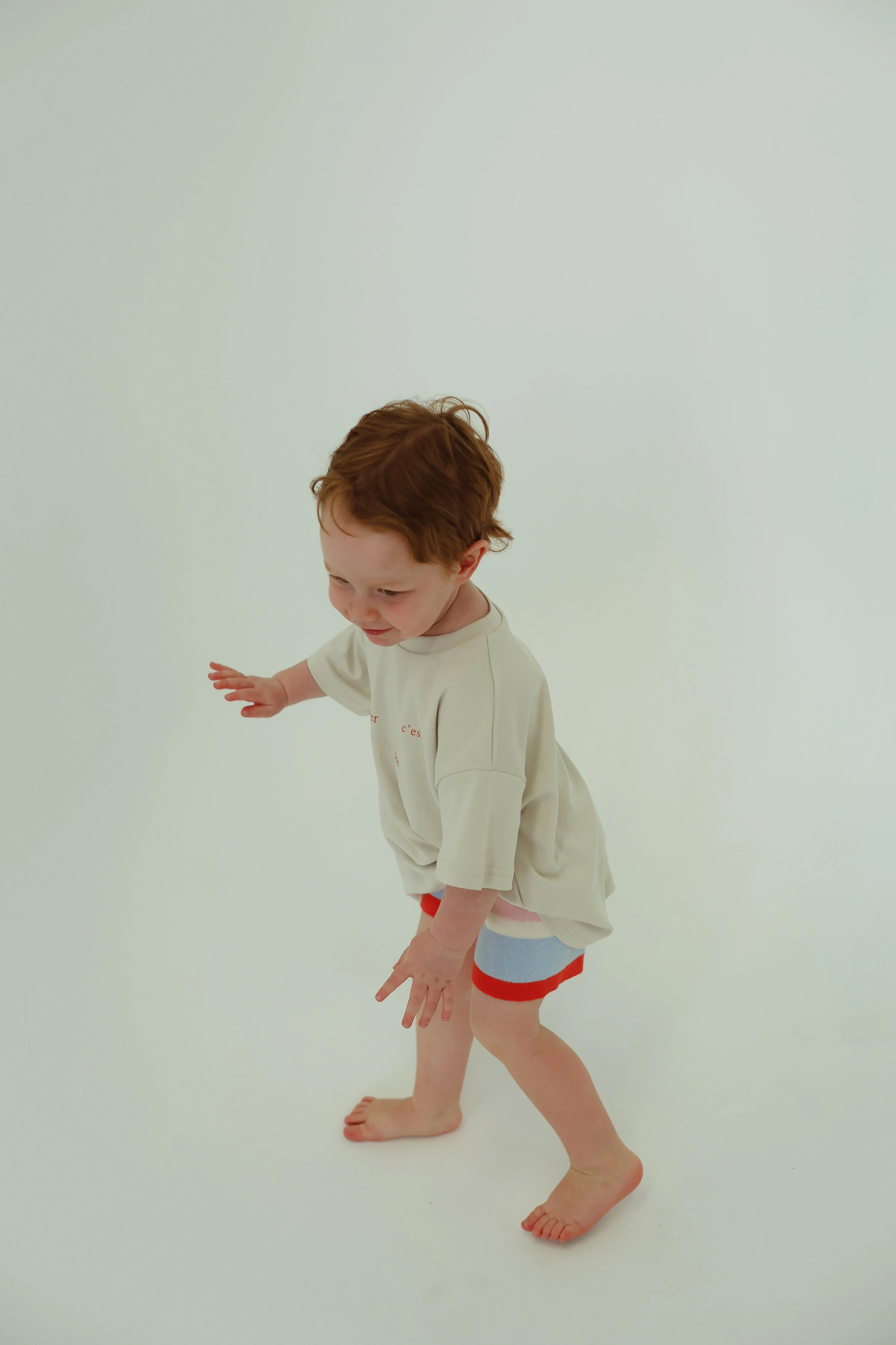 C'est organic cotton tee - cream/red - Image 4