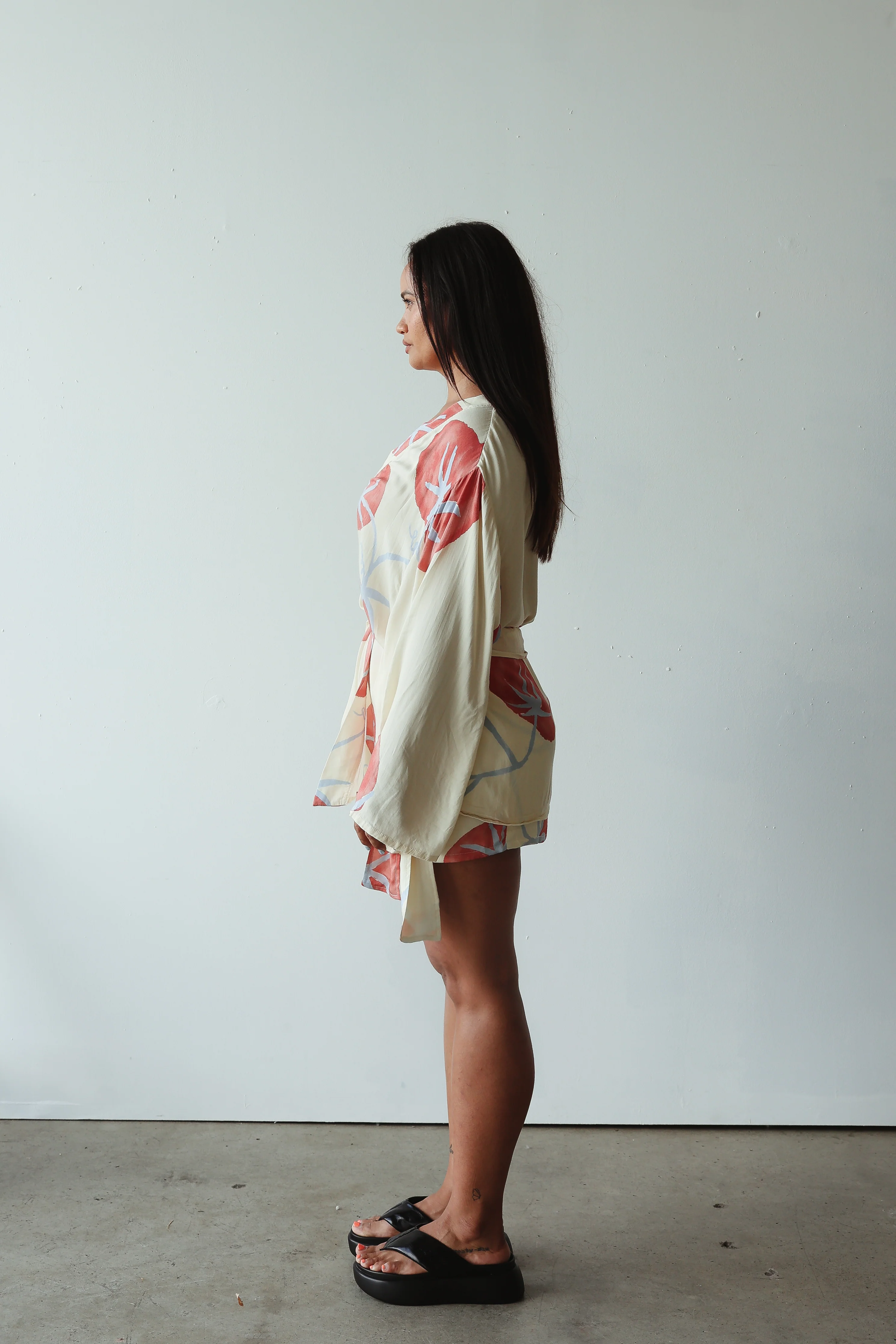 Luella kimono - tomato print - Image 4