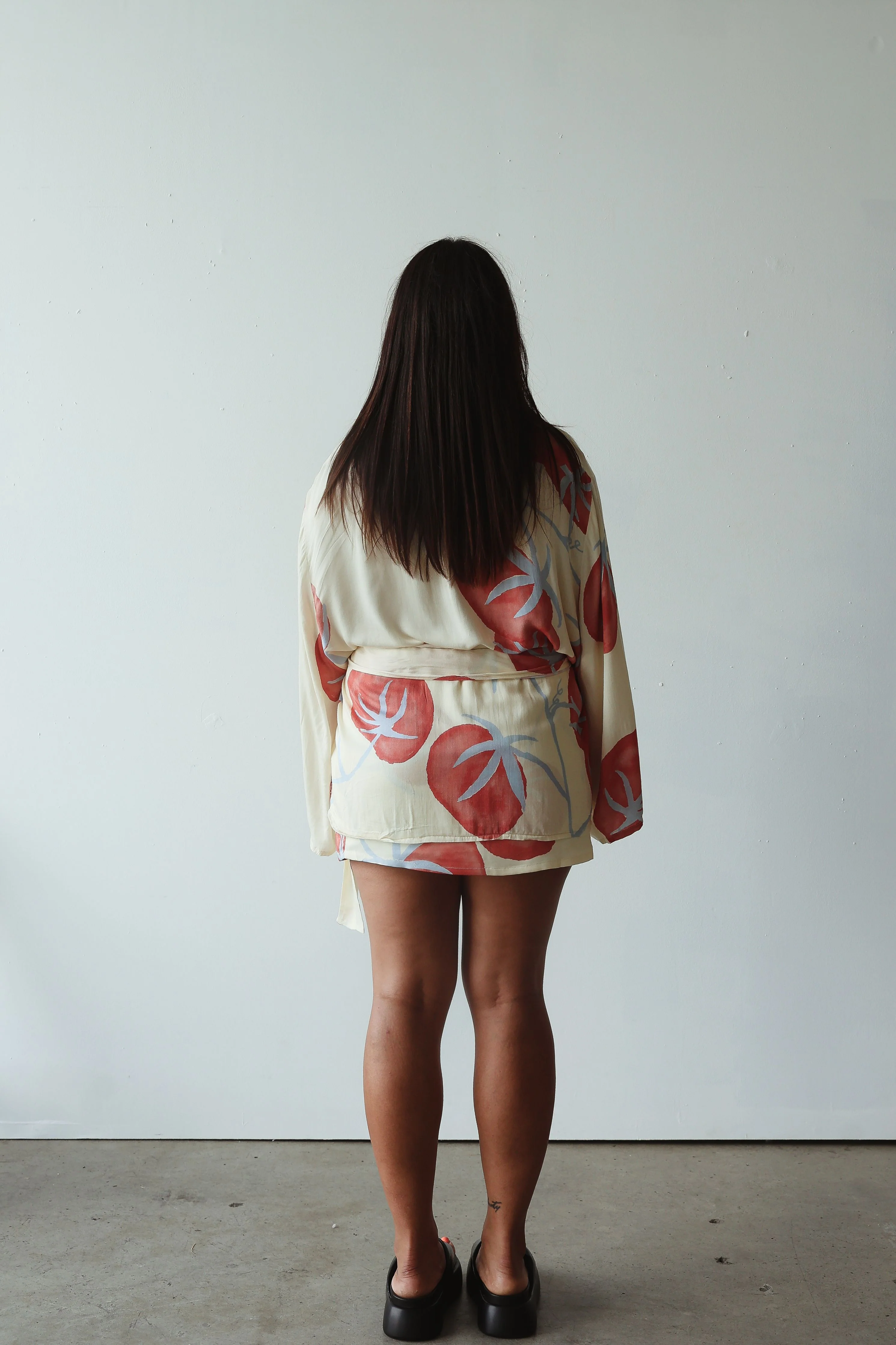 Luella kimono - tomato print - Image 5