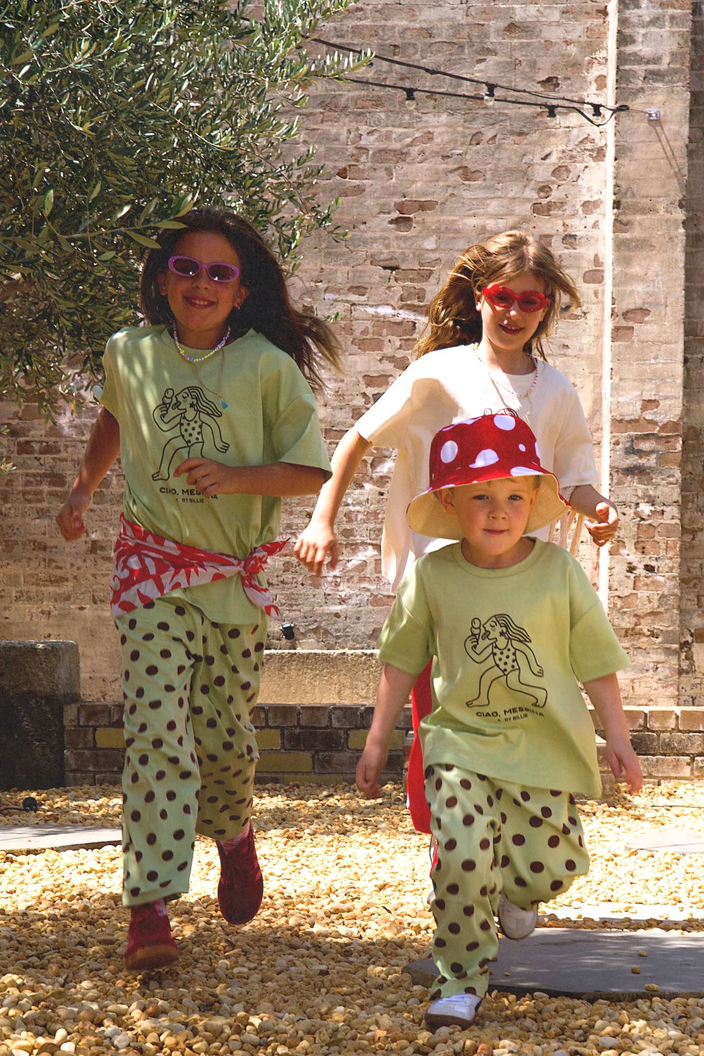 Messina x By Billie kids tee - pistachio/chocolate - Image 5