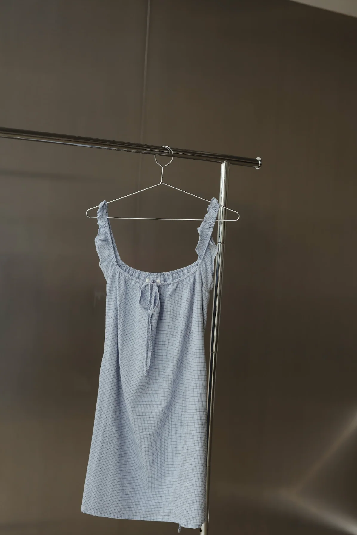 Sophie dress - blue check - Image 12